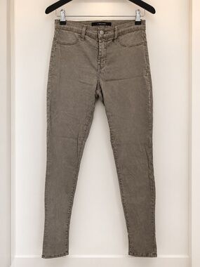 J Brand Super Skinny Jeans – Cypress Olive Gray